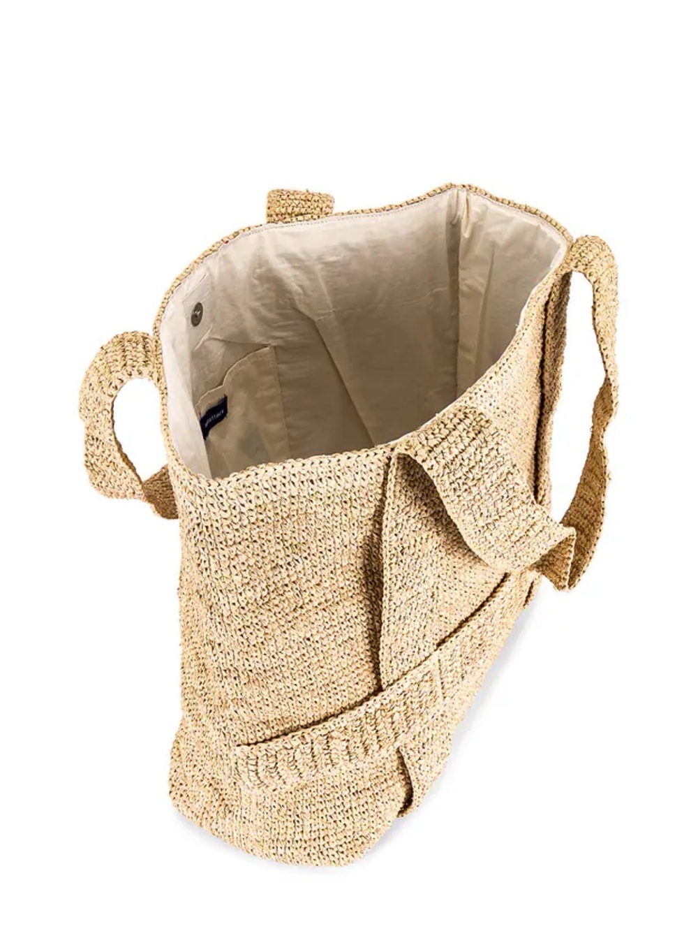 Hat Attack Beige Crochet Tote Bag - Picture 9 of 10
